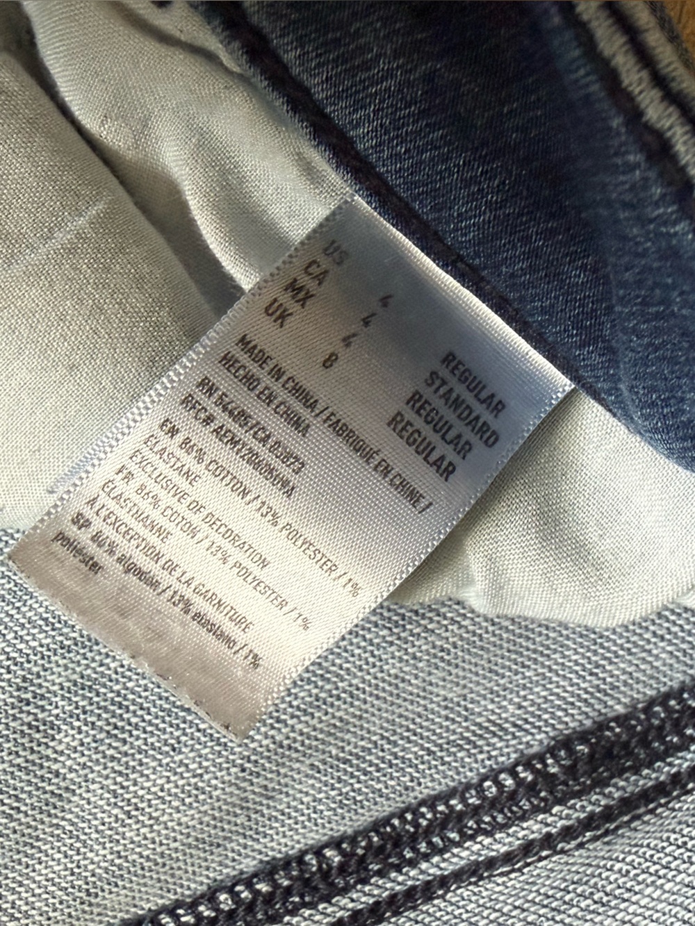 American Eagle Outfitters Women's Faded Blue Jeggings - Picture 4 of 5